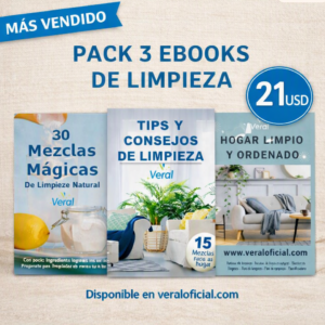 Pack 3 ebooks de limpieza natural veral